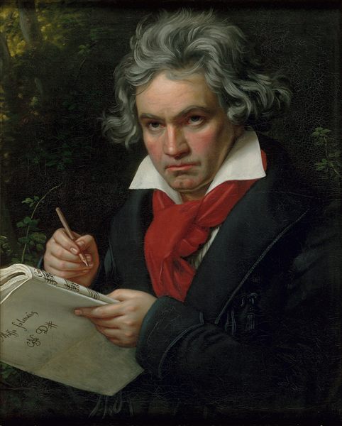 Portrait of Ludwig van Beethoven by Joseph Karl Stieler, 1820