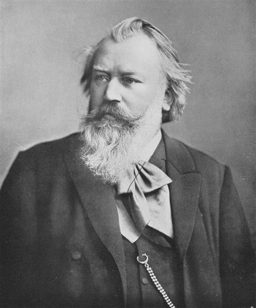 Photograph of Johannes Brahms, c. 1889