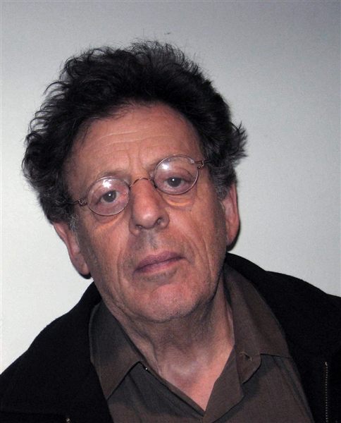 Photograph of Philip Glass at WNYC, 2007
