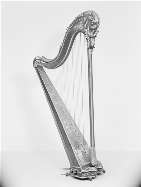 An 18th-century French pedal harp