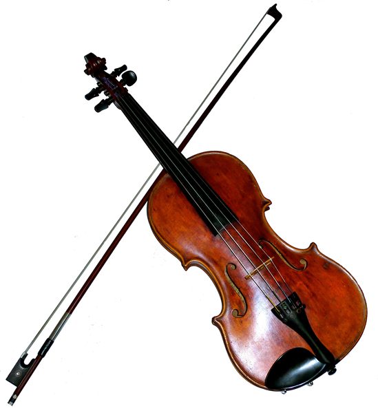 A violin and bow